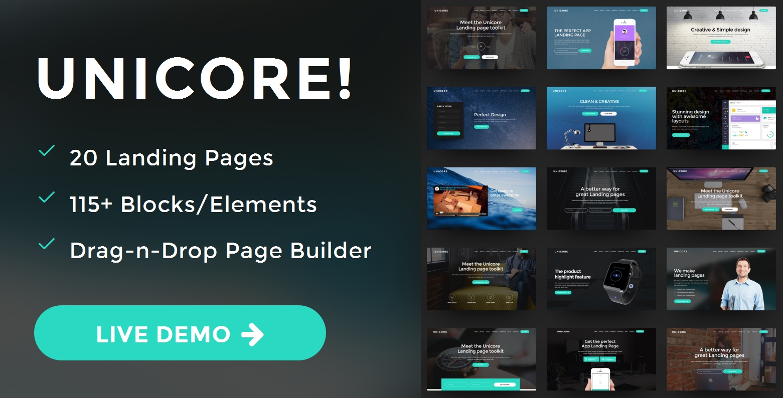 Free Bootstrap One Page Theme Builder