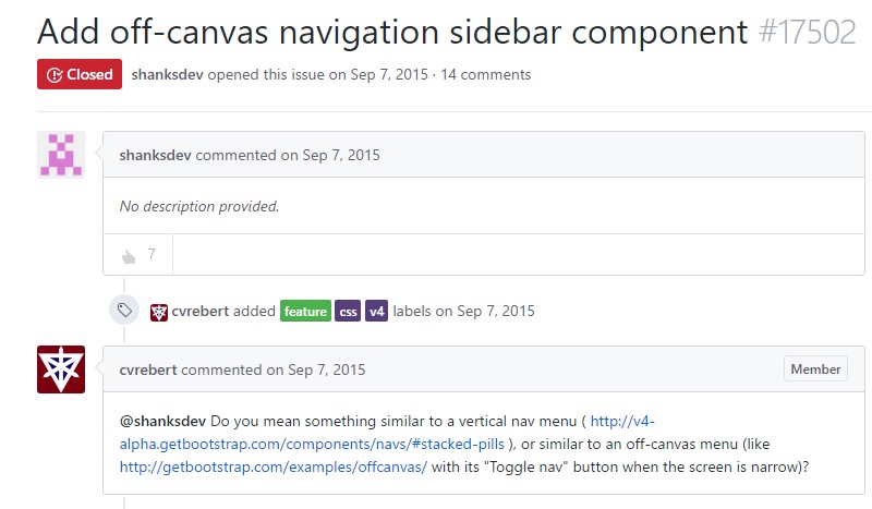  Incorporate off-canvas navigation sidebar  element