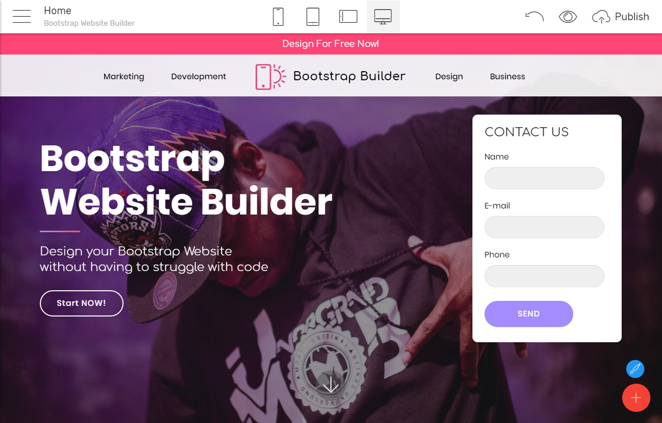 Bootstrap Page Builder